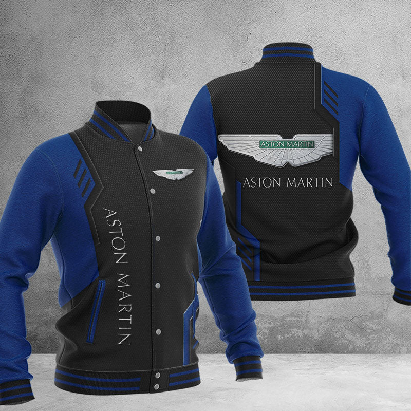 Aston-Martin Dmhj0672 Baseball Jacket Logo Baseball Varsity Jacket