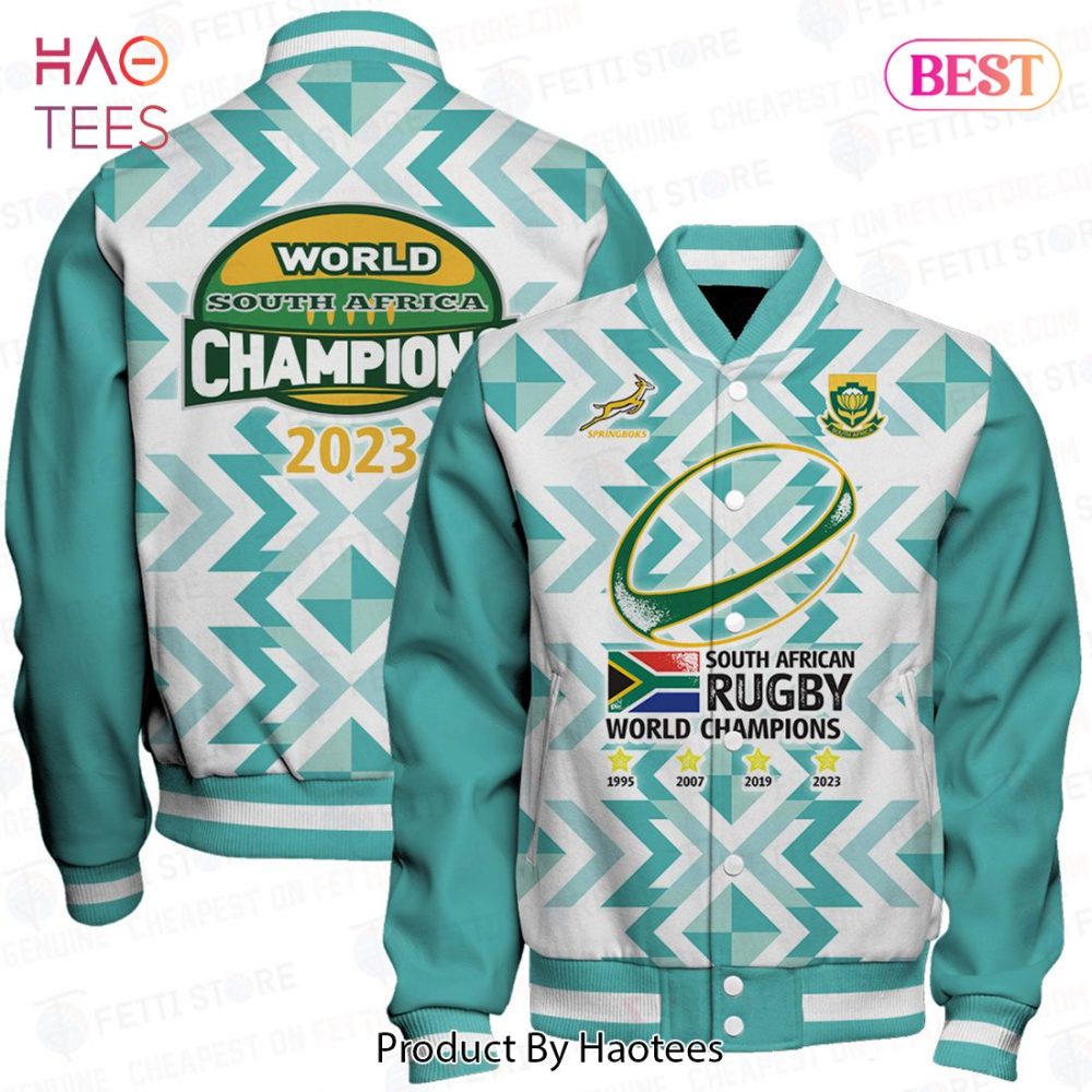 Celebrate Victory In Style: 2023 South Africa Rugby Champions Jacket - Limited Edition