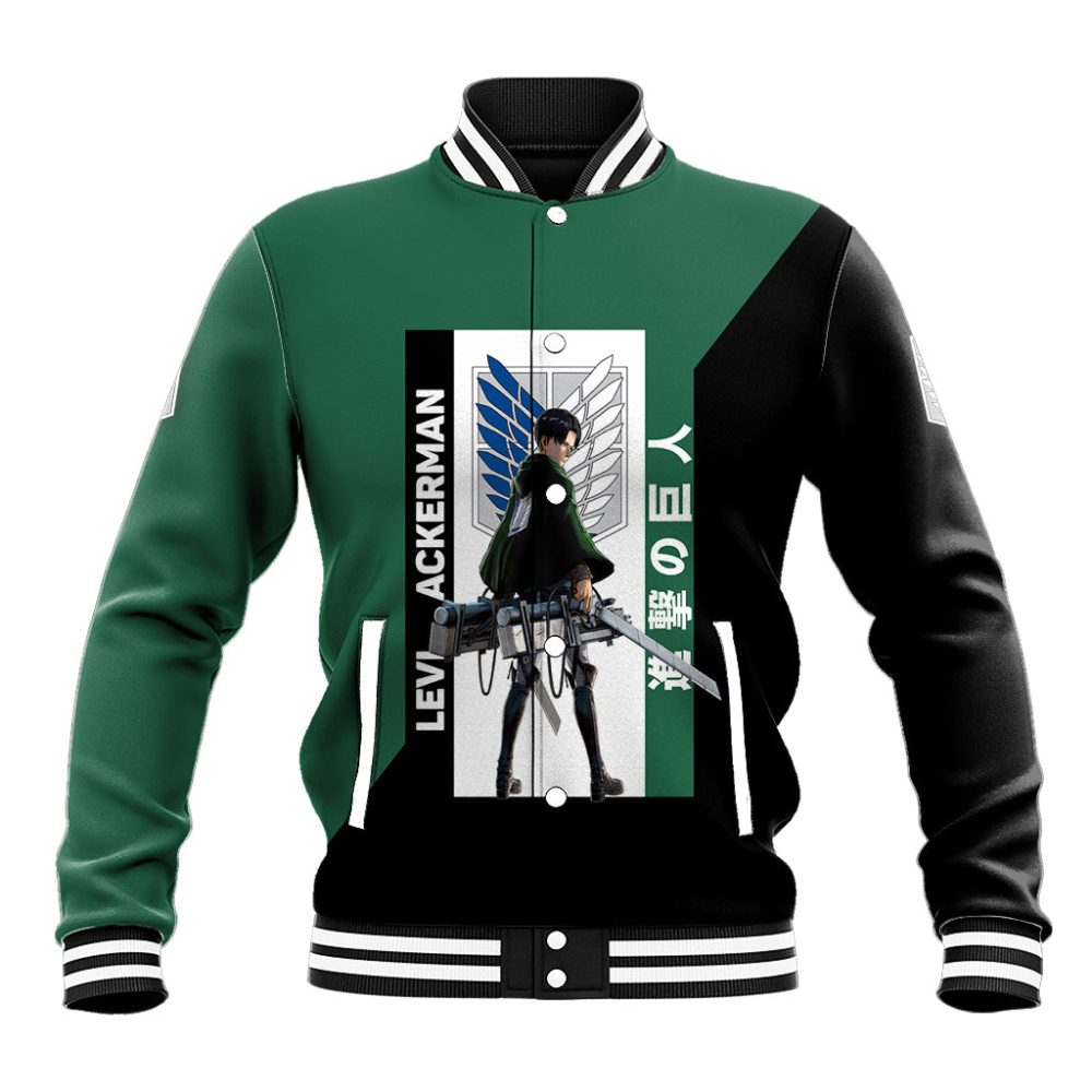 Levi Ackerman Baseball Jacket Ts04